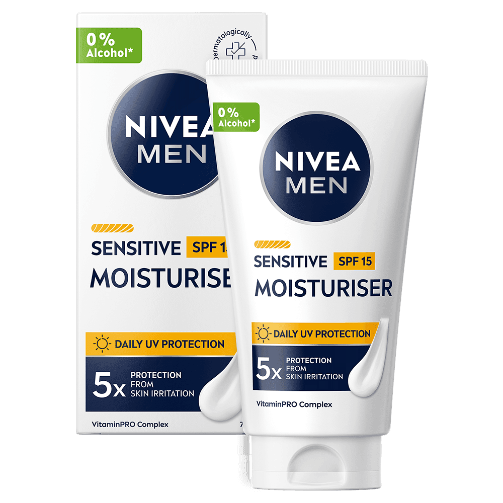 NIVEA MEN Ansiktskräm Sensitive Moisturiser SPF15 75 ml