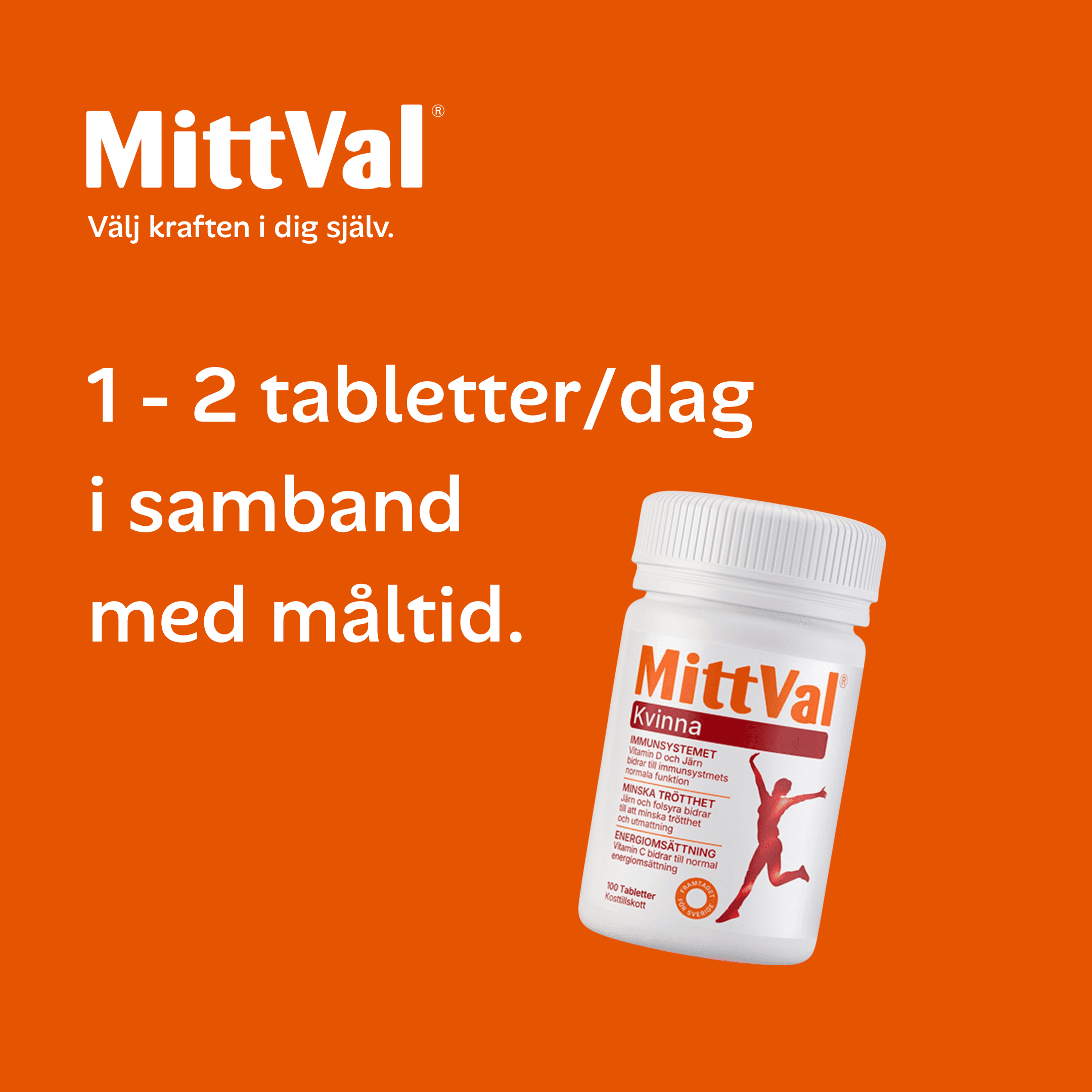 MittVal Kvinna 100 tabletter 3