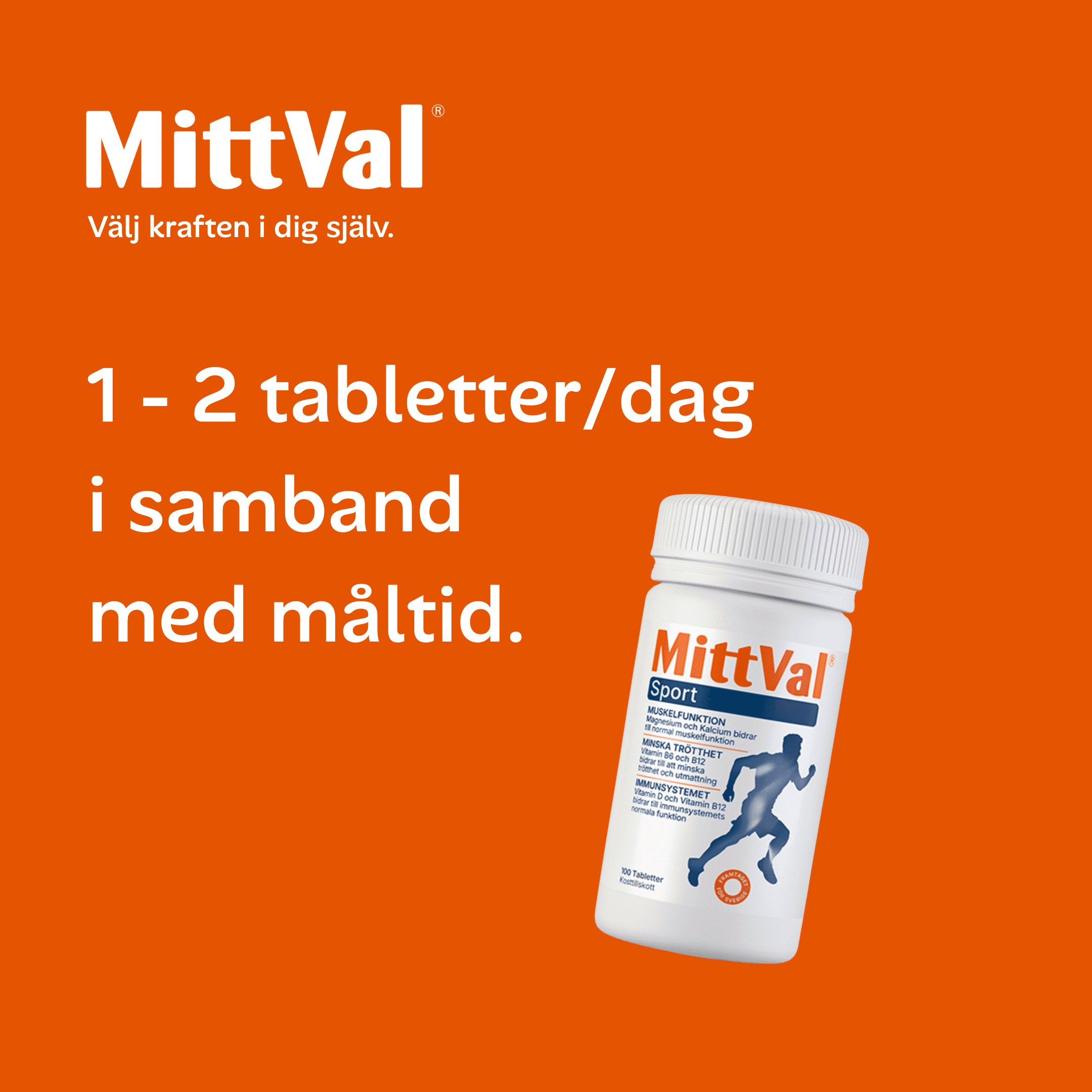 MittVal Sport 100 tabletter 3