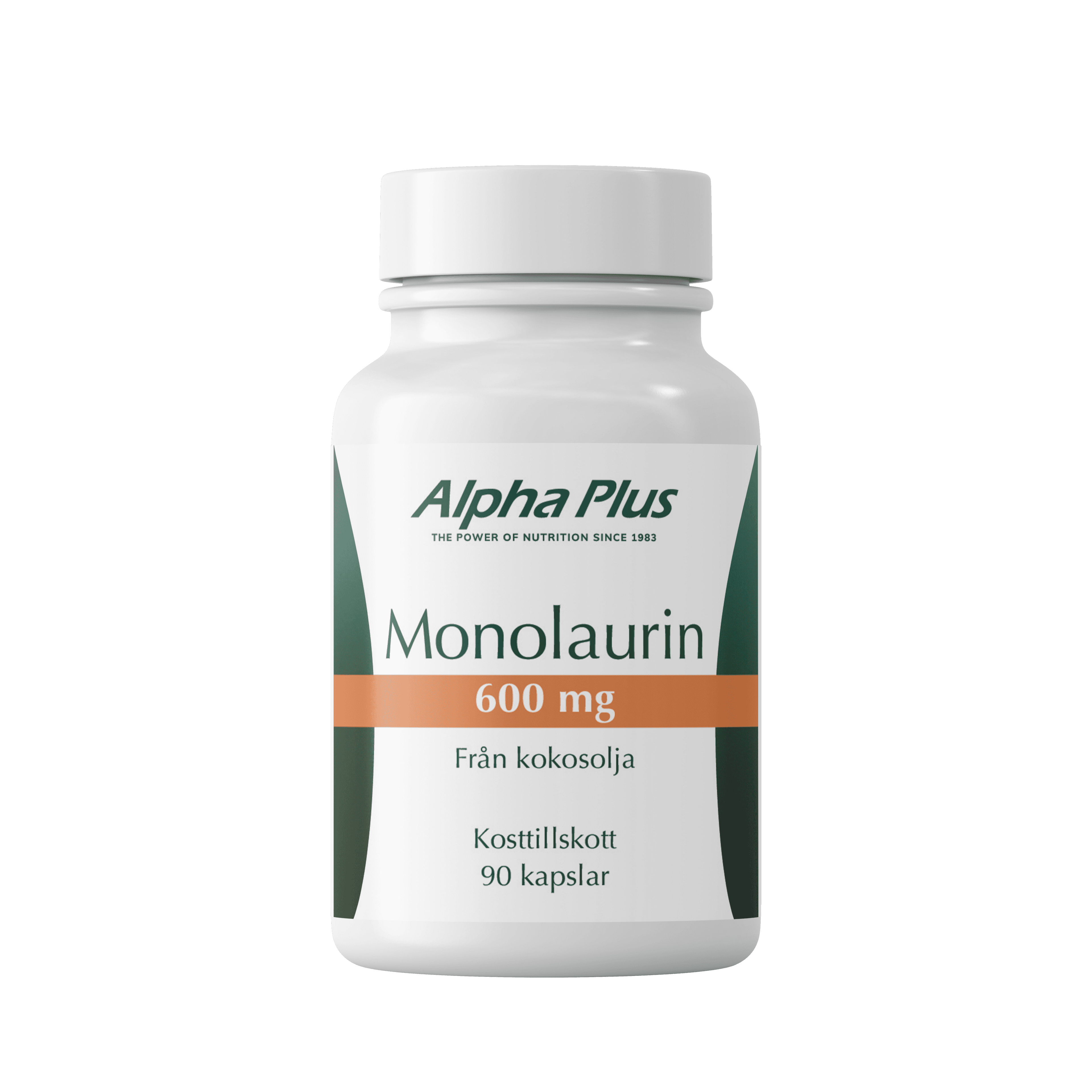 Alpha Plus Monolaurin 600 mg 90 kapslar
