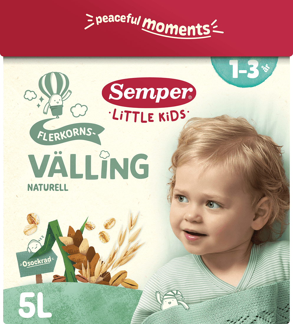 Semper Flerkornsvälling Naturell 1-3 år 725 g