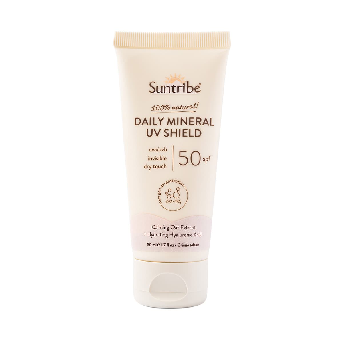 Suntribe Ansiktssolkräm med Naturliga Mineraler SPF50 50 ml