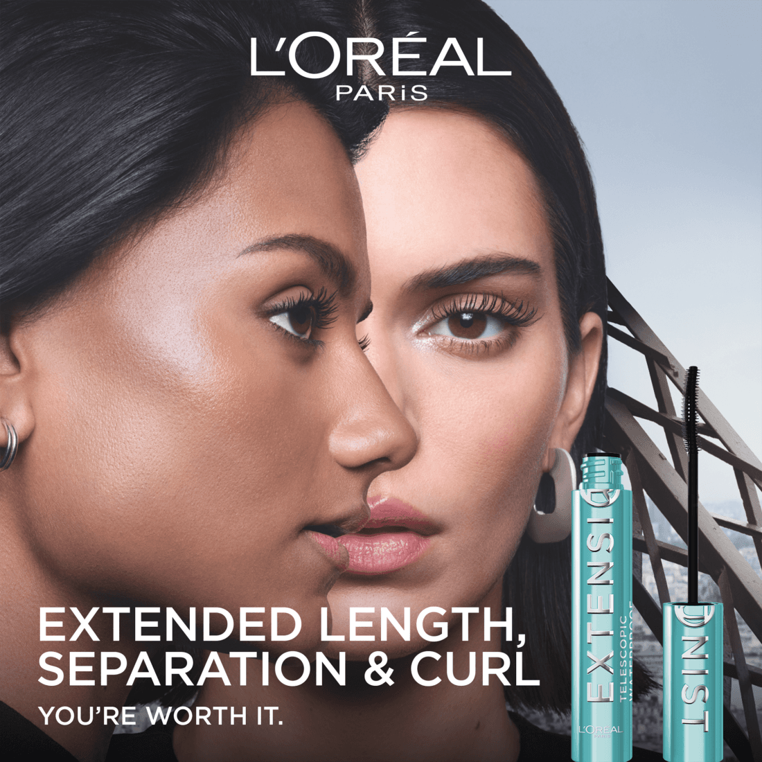 L'Oréal Paris Telescopic Extensionist Waterproof Mascara Black 9,9 ml - produktbild 3