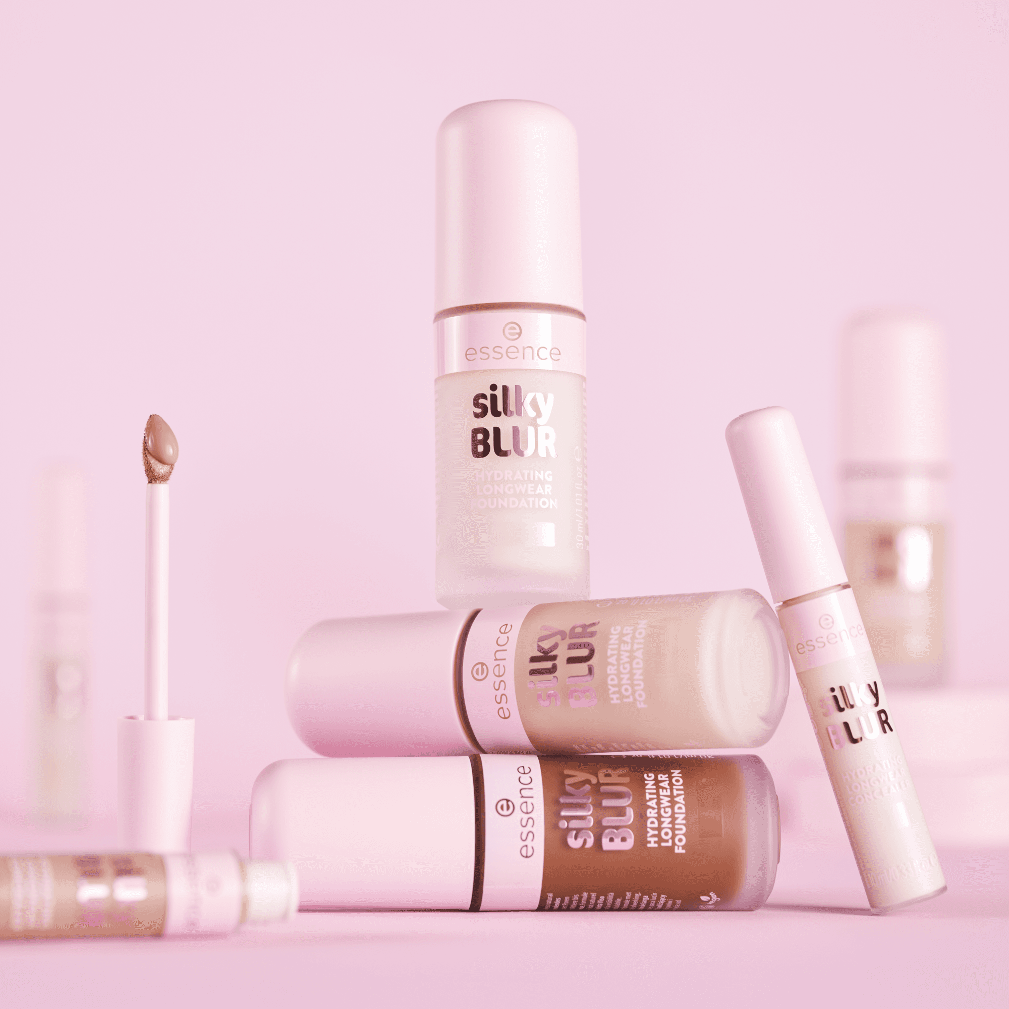 essence Silky Blur Hydrating Longwear Foundation 170 - produktbild 5