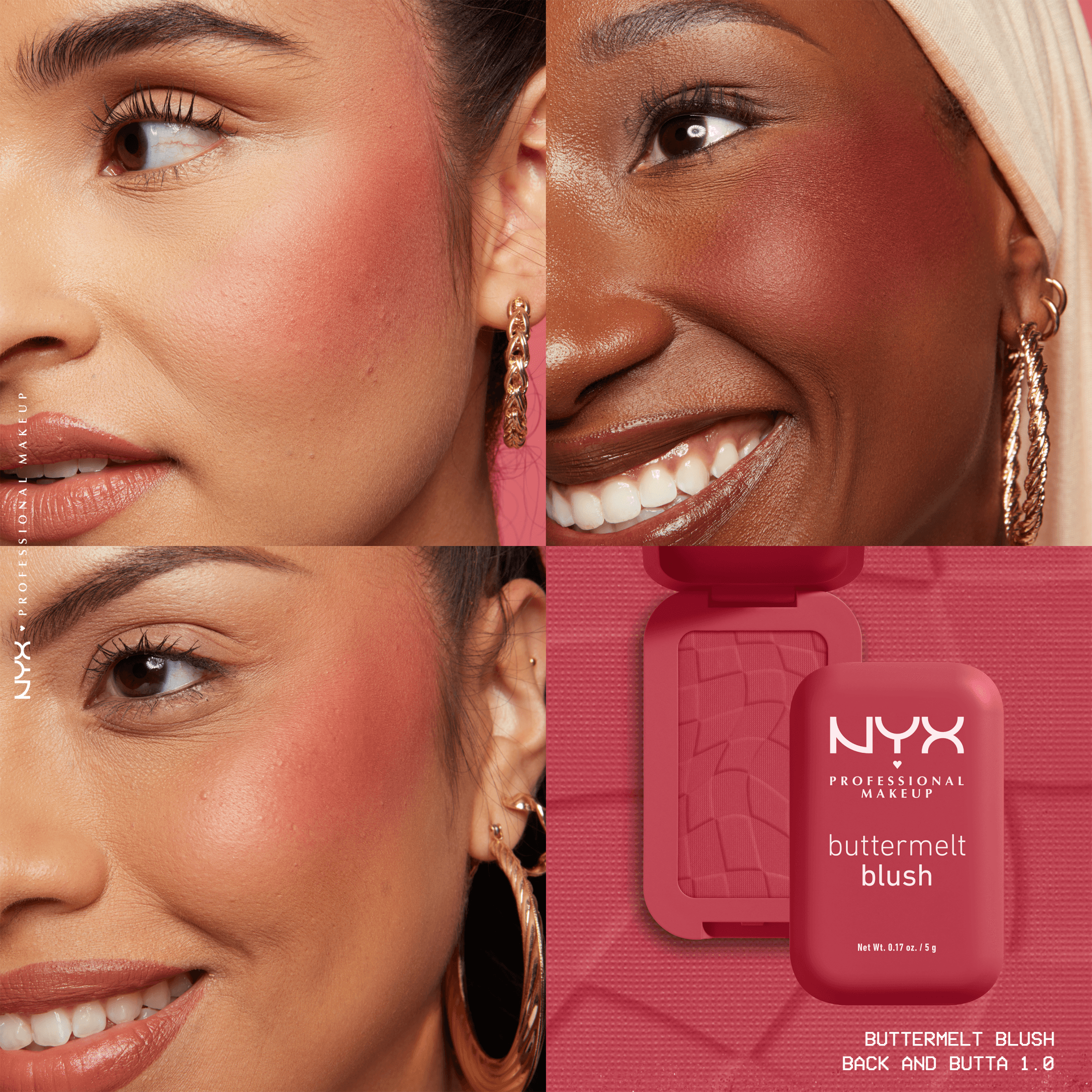 NYX Professional Makeup Buttermelt Blush 10 Back And Butta 5 g - produktbild 3
