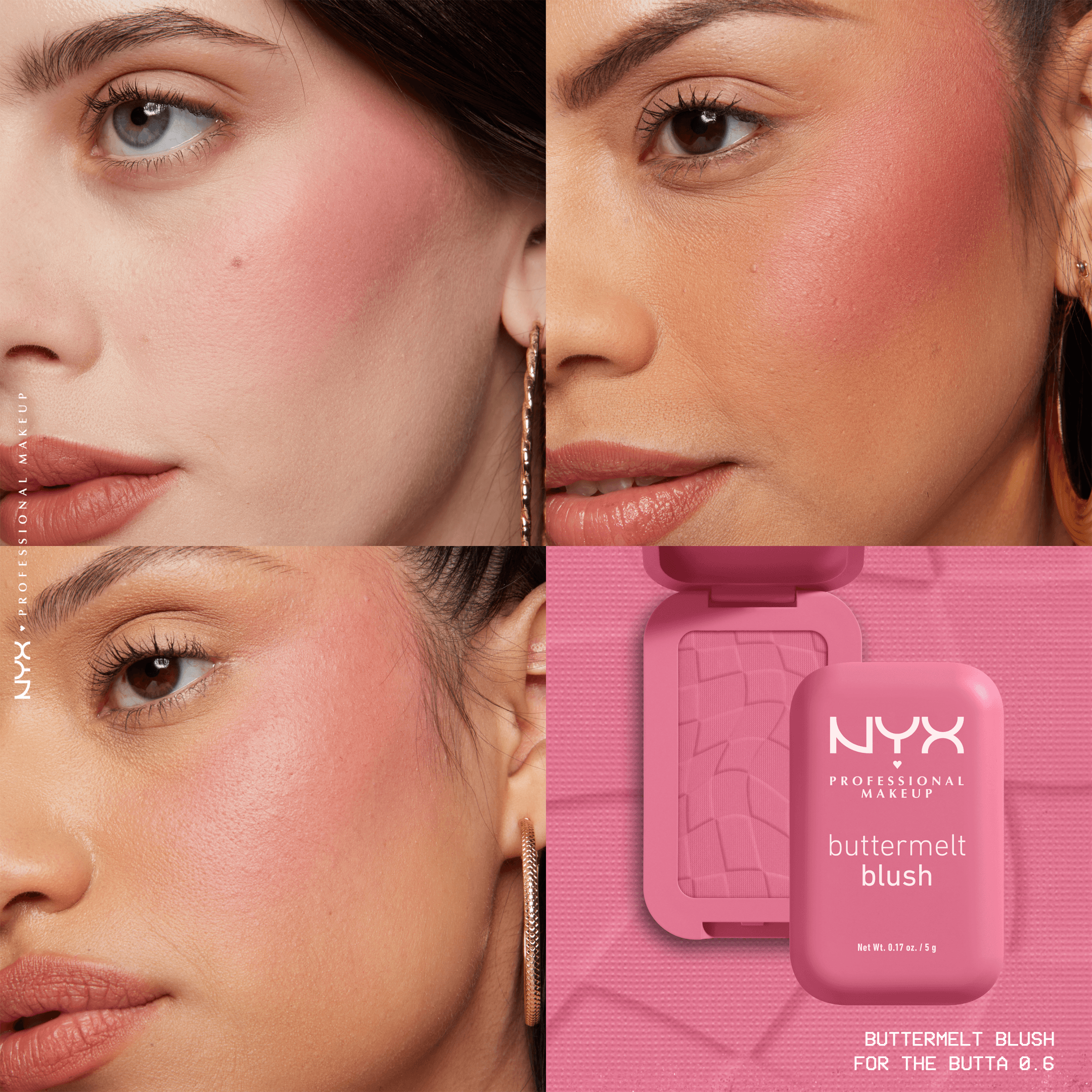 NYX Professional Makeup Buttermelt Blush 06 For the Butta 5 g - produktbild 3