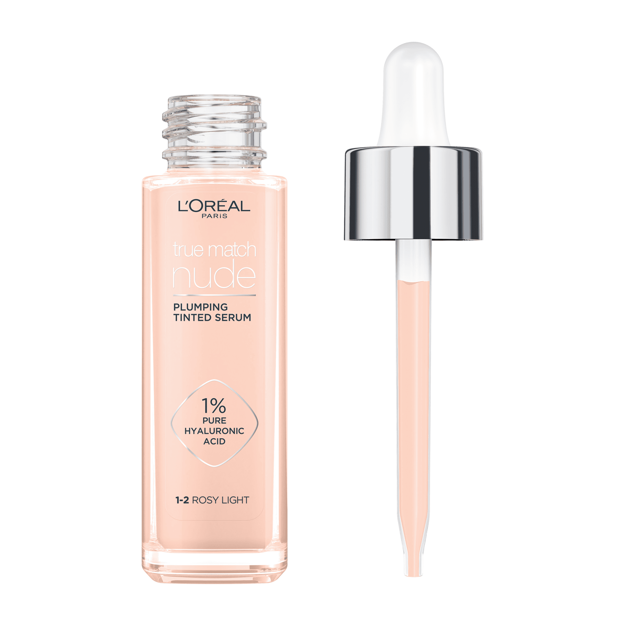 L'Oréal Paris True Match Nude Plumping Tinted Serum 1-2 Rosy Light 30 ml - produktbild 2