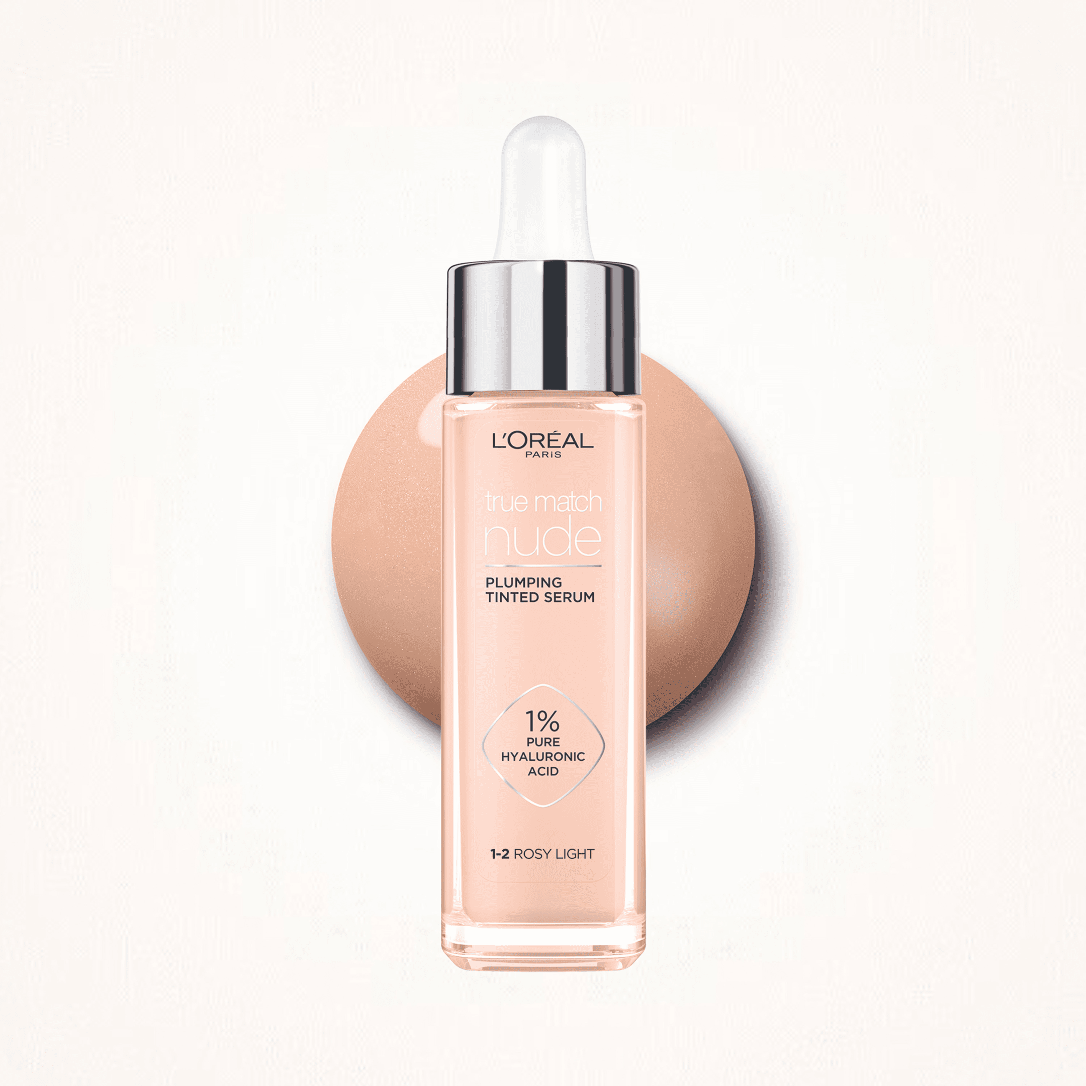 L'Oréal Paris True Match Nude Plumping Tinted Serum 1-2 Rosy Light 30 ml - produktbild 3