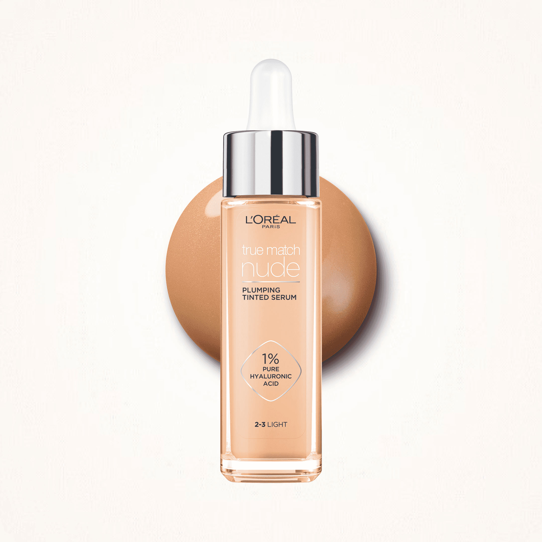 L'Oreal Paris True Match Nude Plumping Tinted Serum 2-3 Light 30 ml - produktbild 3
