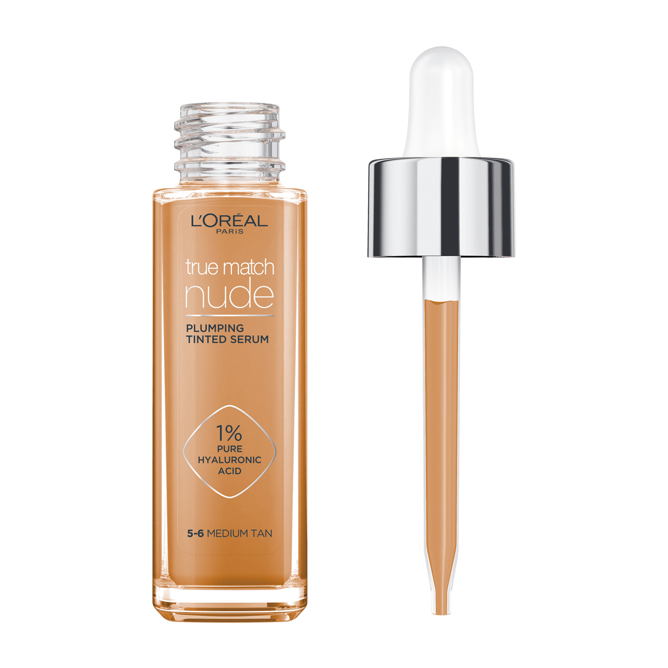 L'Oreal Paris True Match Nude Plumping Tinted Serum 5-6 Medium Tan 30 ml - produktbild 2