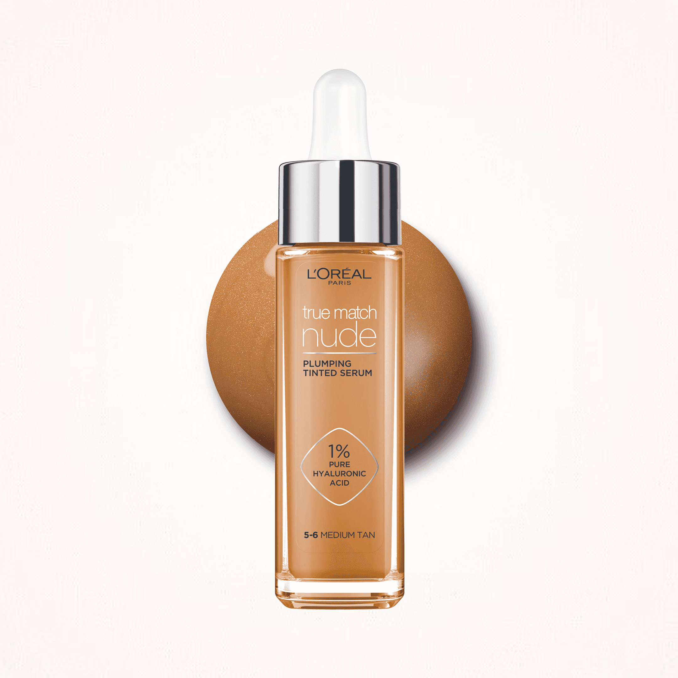 L'Oreal Paris True Match Nude Plumping Tinted Serum 5-6 Medium Tan 30 ml - produktbild 3