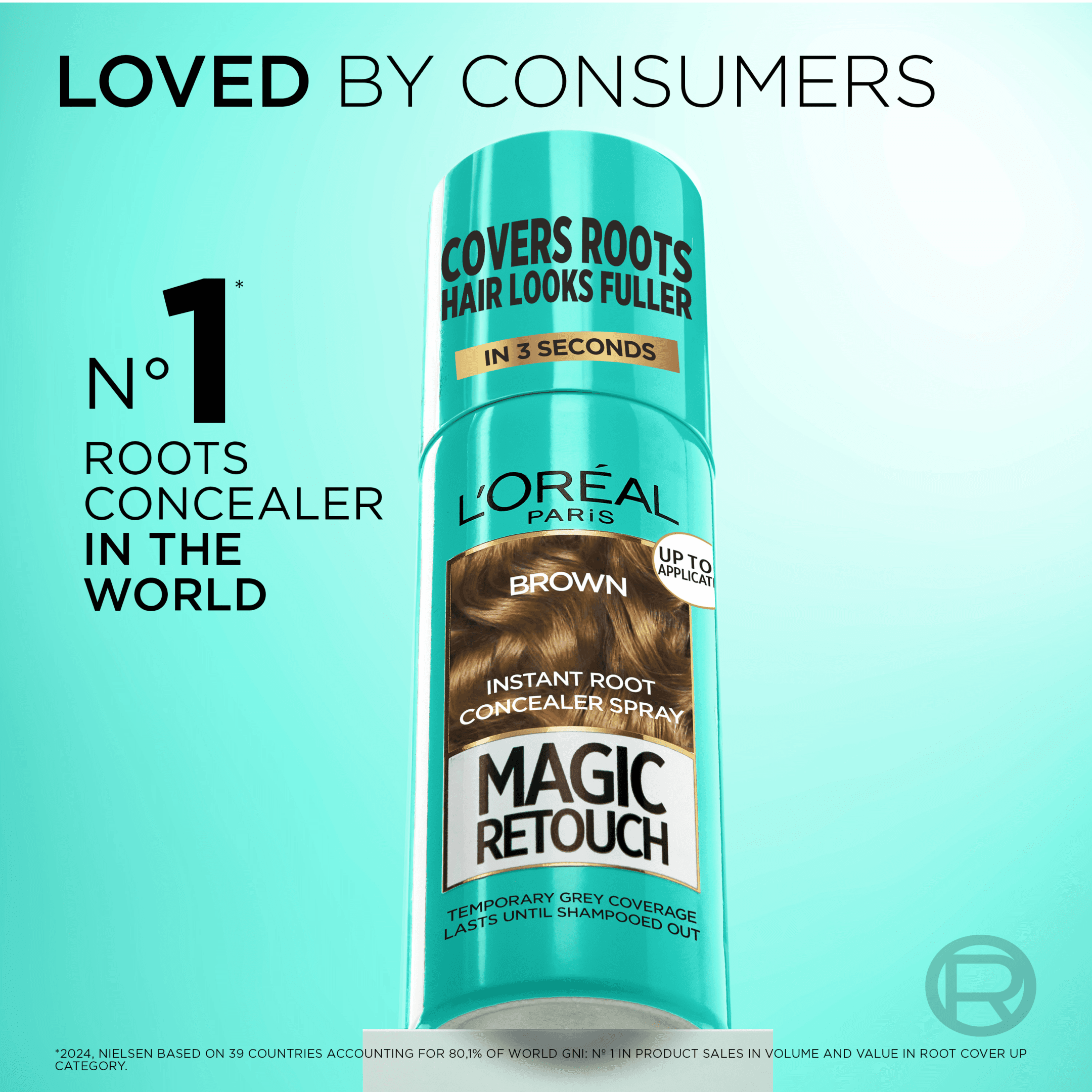 L'Oréal Paris Magic Retouch Direktverkande Hårfärg 1 Black 75 ml - produktbild 2