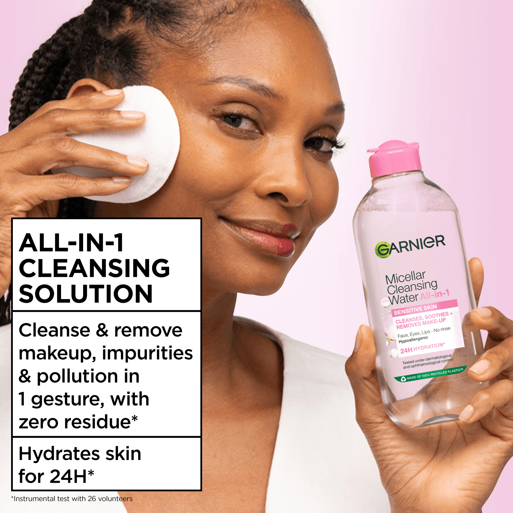 Garnier Micellar Cleansing Water All-in-1 Micellärvatten 400 ml - produktbild 2