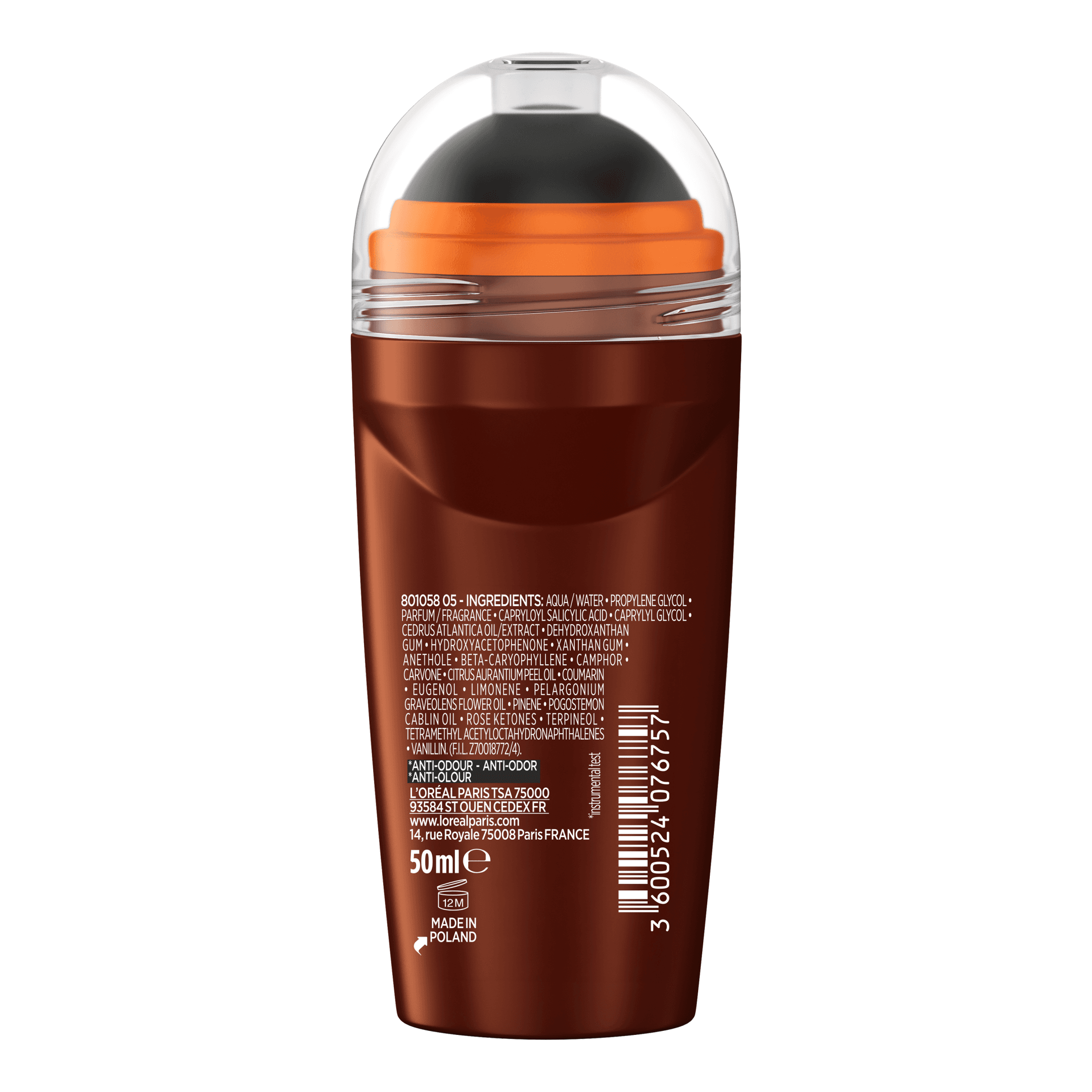 L'Oréal Paris Men Expert Barber Club 48H Protective Deodorant Roll-On 50 ml 2