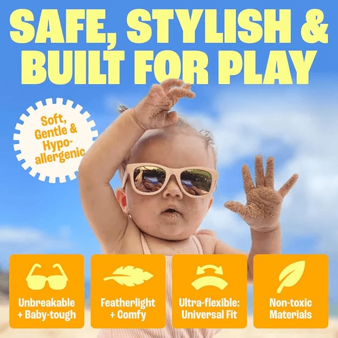 Baby Sunnies Baby Sunglasses Barbie Pink 0-24 mån 3