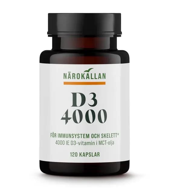 Närokällan D3 4000 IE 120 kapslar