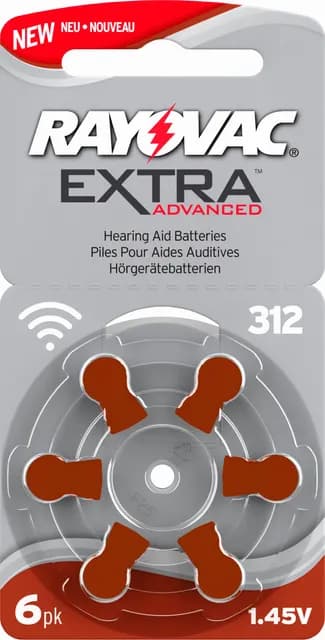Rayovac Extra Advanced 312 Brun 6st