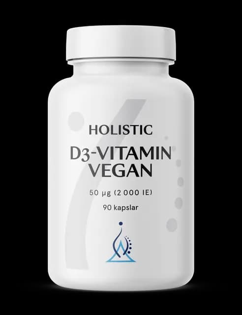 Holistic D3-vitamin Vegan 2000 IE (50 µg) 90 kapslar