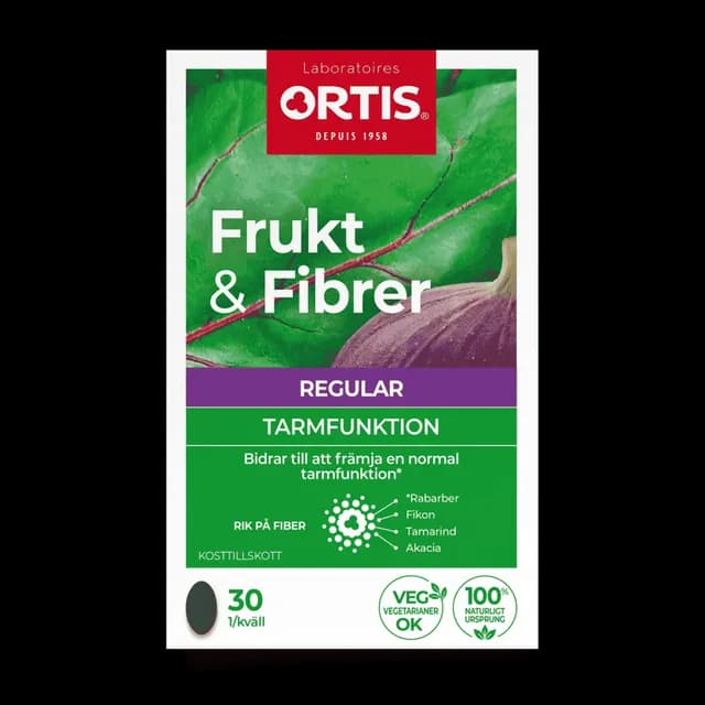 Frukt & Fibrer 30 tabletter