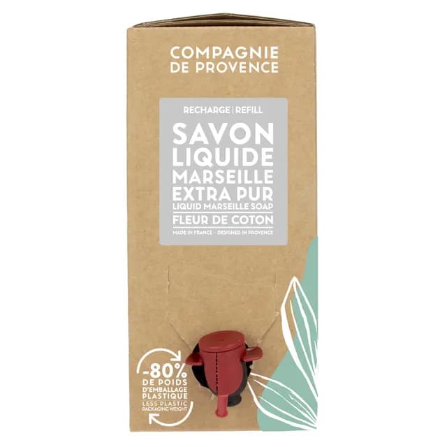 Compagnie De Provence Liquid Marseille Soap Refill Cotton Flower 3000 ml