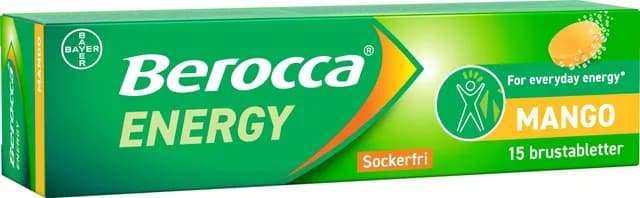 Berocca Energy Mango 15 brustabletter