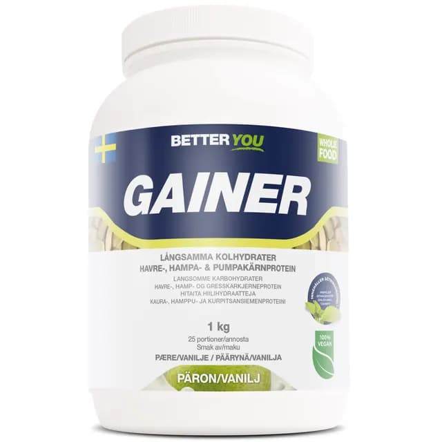 Better You Whole Food Gainer Päron/Vanilj 1 kg