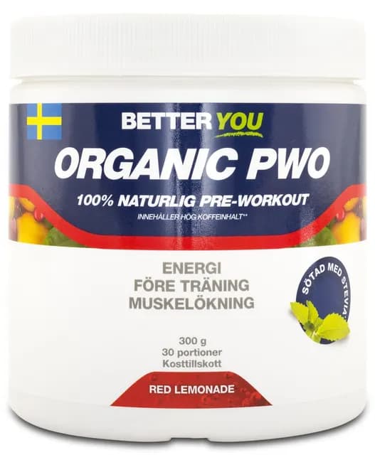 Better You Organic PWO 300g Red lemonad