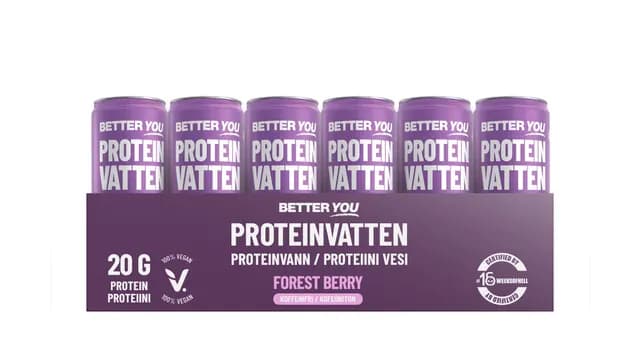 Better You Proteinvatten Forest Berry Koffeinfri 330 ml 24 st