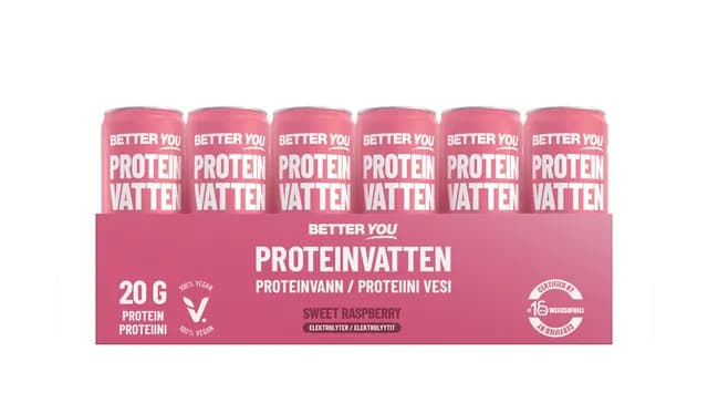 Better You Proteinvatten Sweet Raspberry Elektrolyter 330 ml 24 st