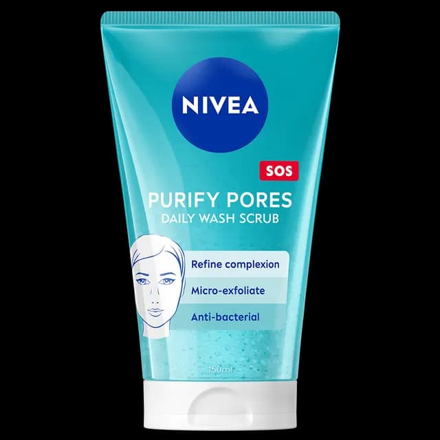 NIVEA Purify Pores Daily Wash Scrub 150 ml