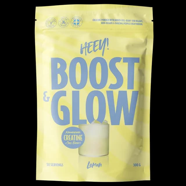 Heey! Boost & Glow Creatine + Coll-egan Lemon 300 g