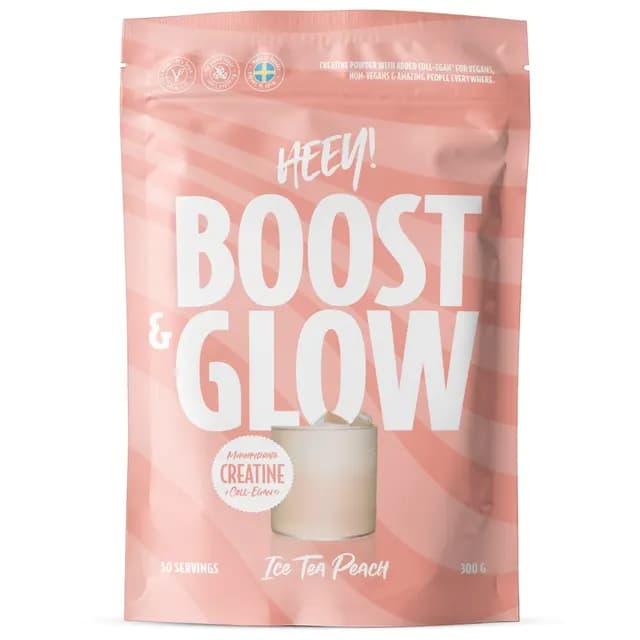 Heey! Boost & Glow Creatine + Coll-egan Ice Tea Peach 300 g