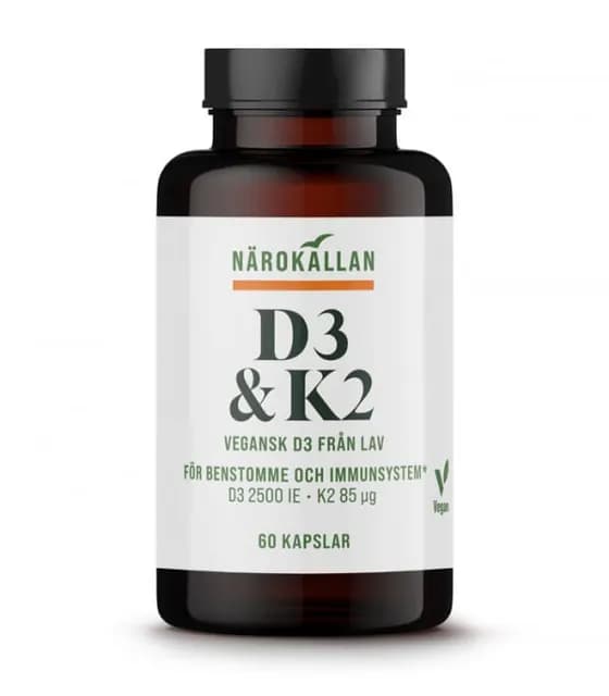 Närokällan D3 & K2 60 kapslar