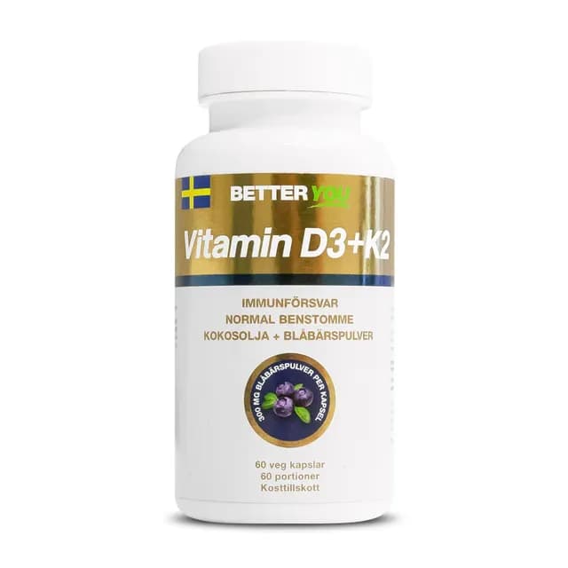 Better You Vitamin D3+K2 60 kaps