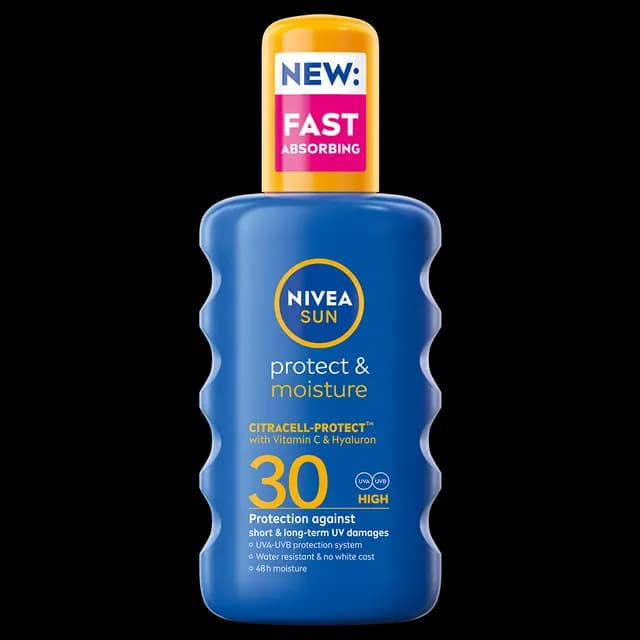 NIVEA SUN Solskydd Protect & Moisture Sun Spray SPF30 200 ml
