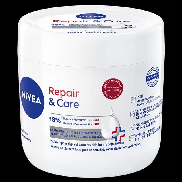 NIVEA Hudkräm Repair & Care Body Cream +Urea 400 ml