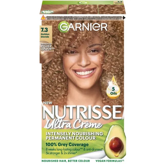 Garnier Nutrisse Ultra Créme Permanent Hårfärg 7.3 Golden Blonde
