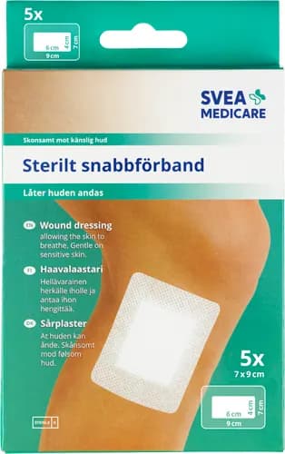 Svea Medicare Sterilt Förband 7 x 9 cm 5 st