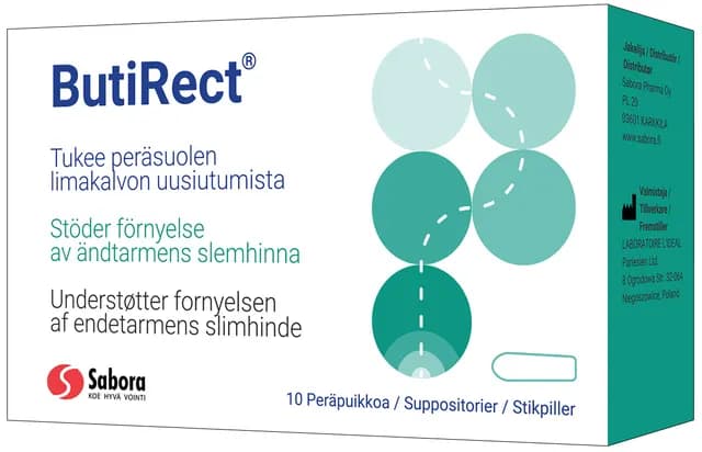 Butirect 10 suppositorium