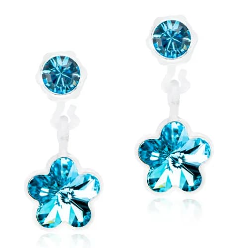 Blomdahl MP Pendant Flower 4/6 mm Aquamarine