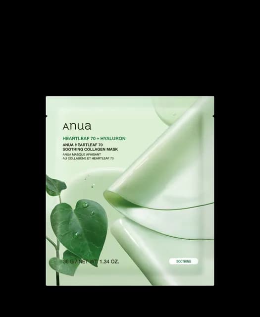 ANUA Heartleaf 70 Soothing Collagen Mask 4 st