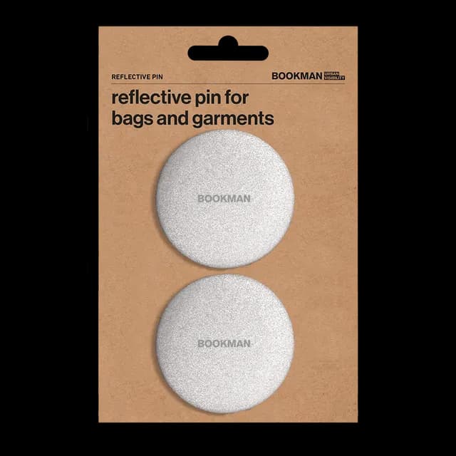Bookman Urban Visibility Reflective Pins Silver