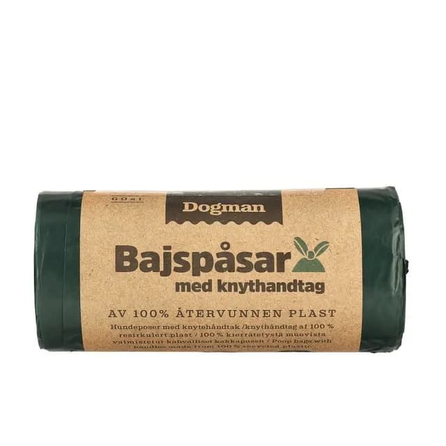 Dogman Bajspåsar av 100% återvunnen Plast 60-pack