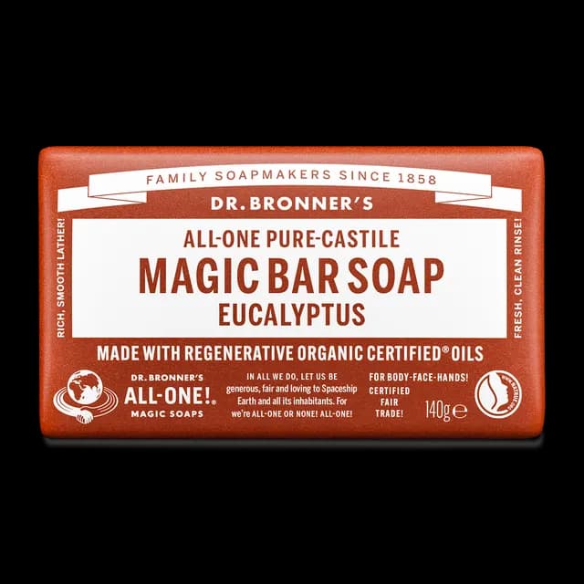 Dr. Bronner's Magic Bar Soap Eucalyptus 140 g
