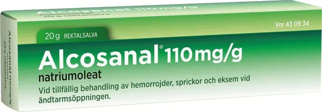 Alcosanal, rektalsalva 110 mg/g 20 gr