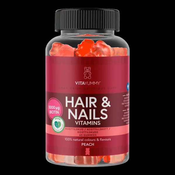 VitaYummy Hair & Nails Peach 60 gummies