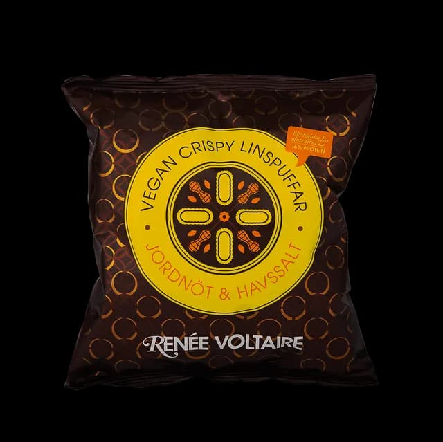 Renée Voltaire Vegan Crispy Linspuffar Jordnöt & Havssalt EKO 60 g
