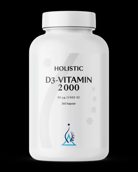 Holistic D3-vitamin 2000 360 kapslar