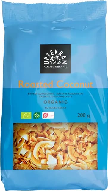Urtekram Rostade Kokoschips 200 g