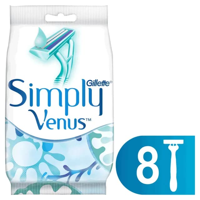 Gillette Simply Venus 2 Engångsrakhyvlar för kvinnor 8-pack